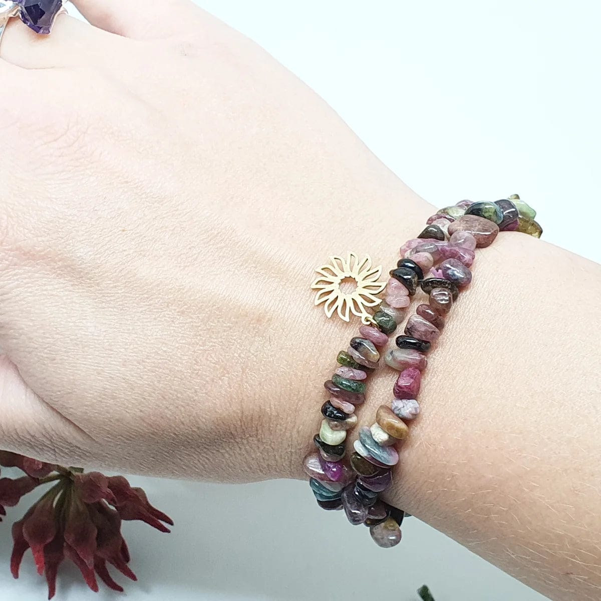 Pulsera Turmalinas de colores Chip