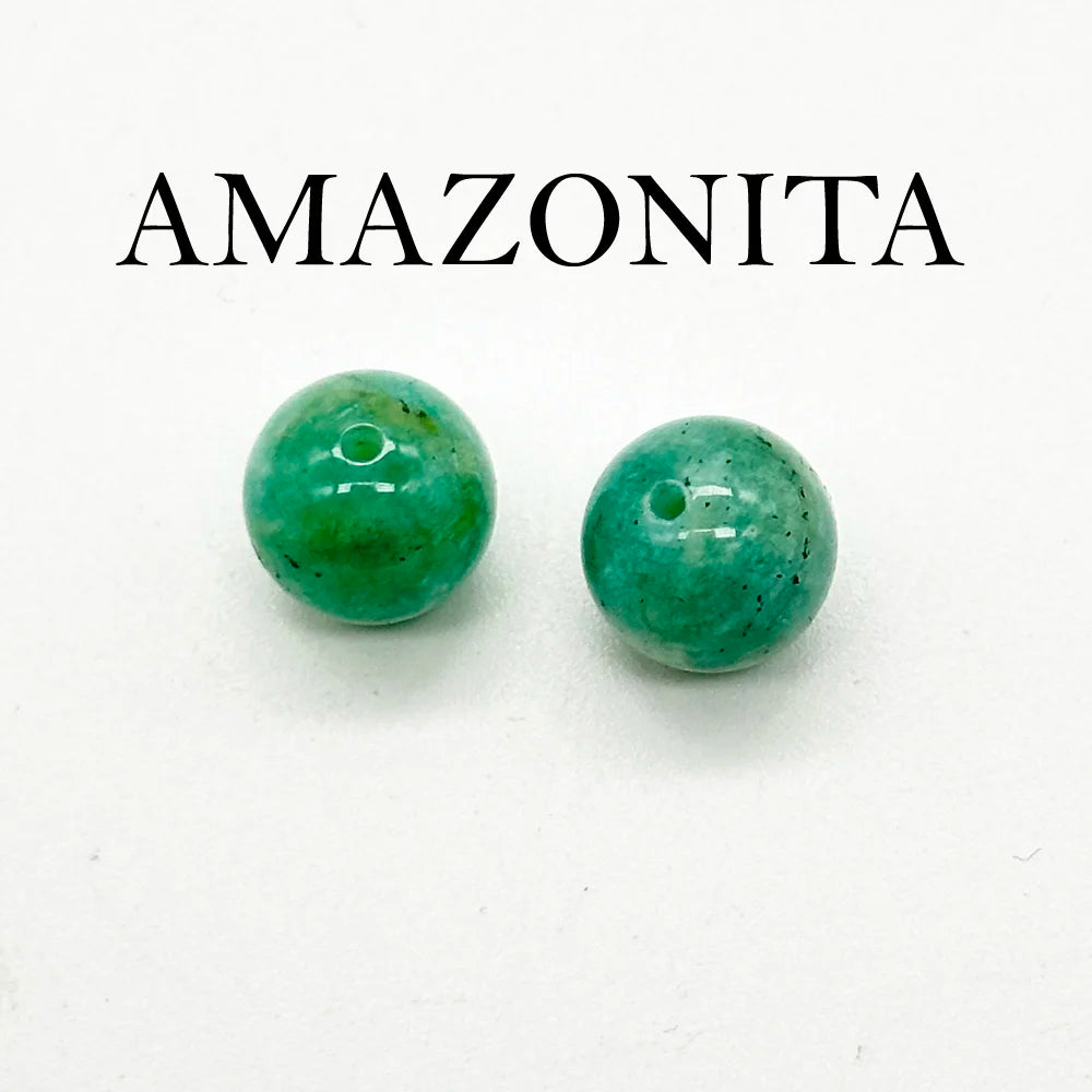 Earrings with Curly Hoop and Mineral