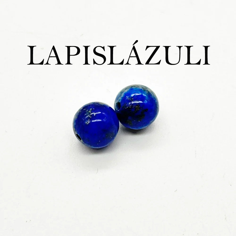 Earrings with Curly Hoop and Mineral