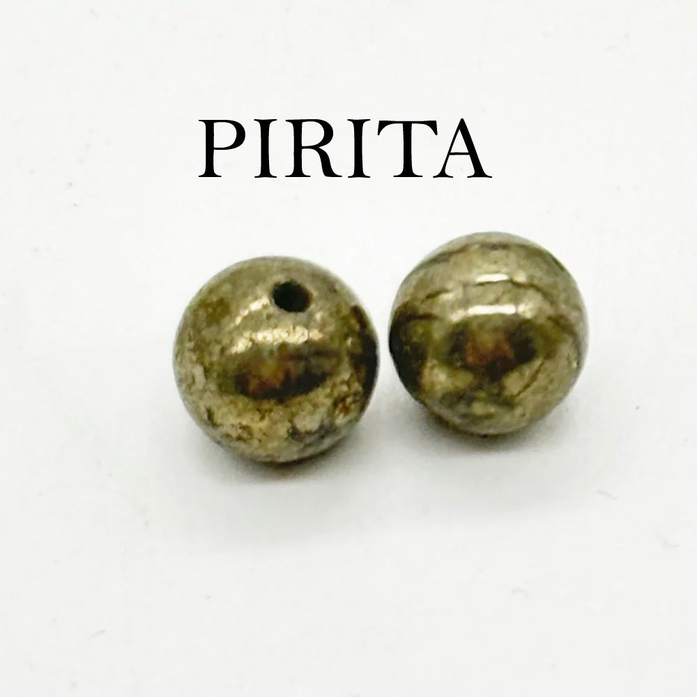 Earrings with Curly Hoop and Mineral