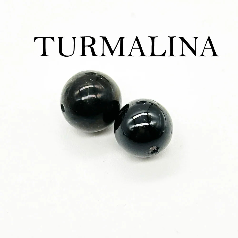 Earrings with Curly Hoop and Mineral