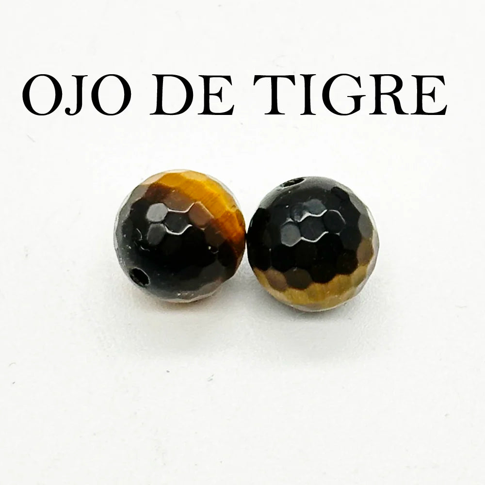 Earrings with Curly Hoop and Mineral