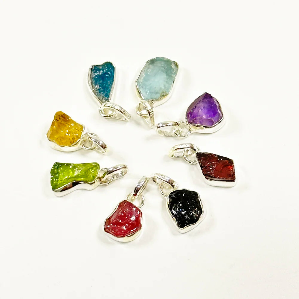 Colgantes Mineral en Bruto