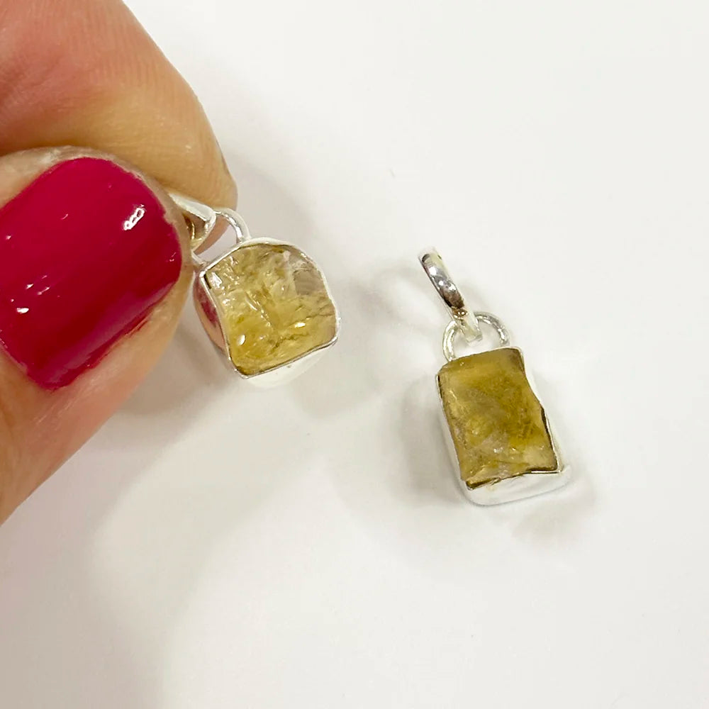 Colgantes Mineral en Bruto