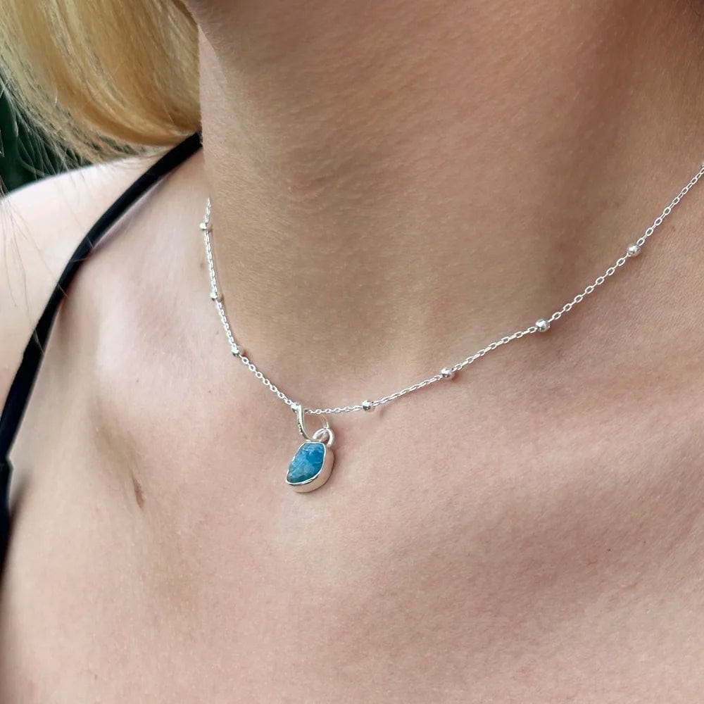 Silver chain with balls