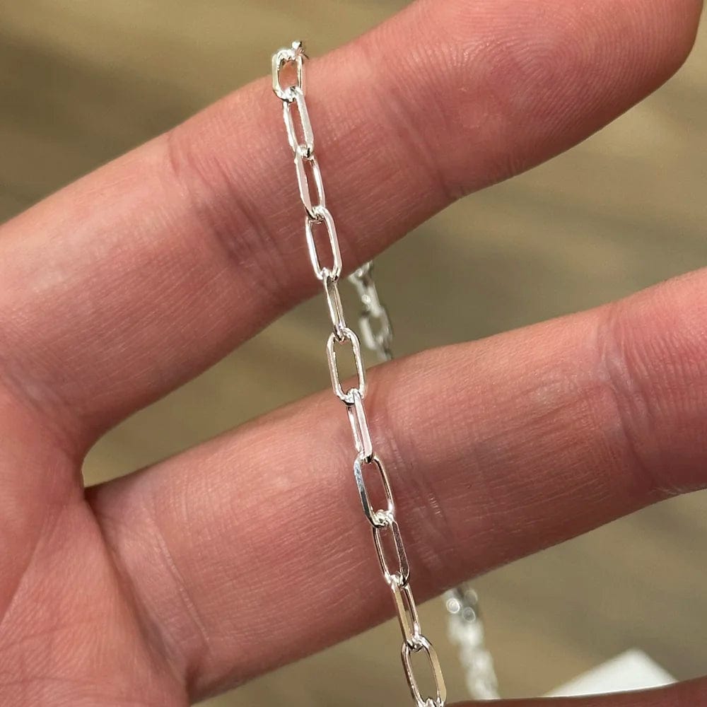Rectangular Silver Chain