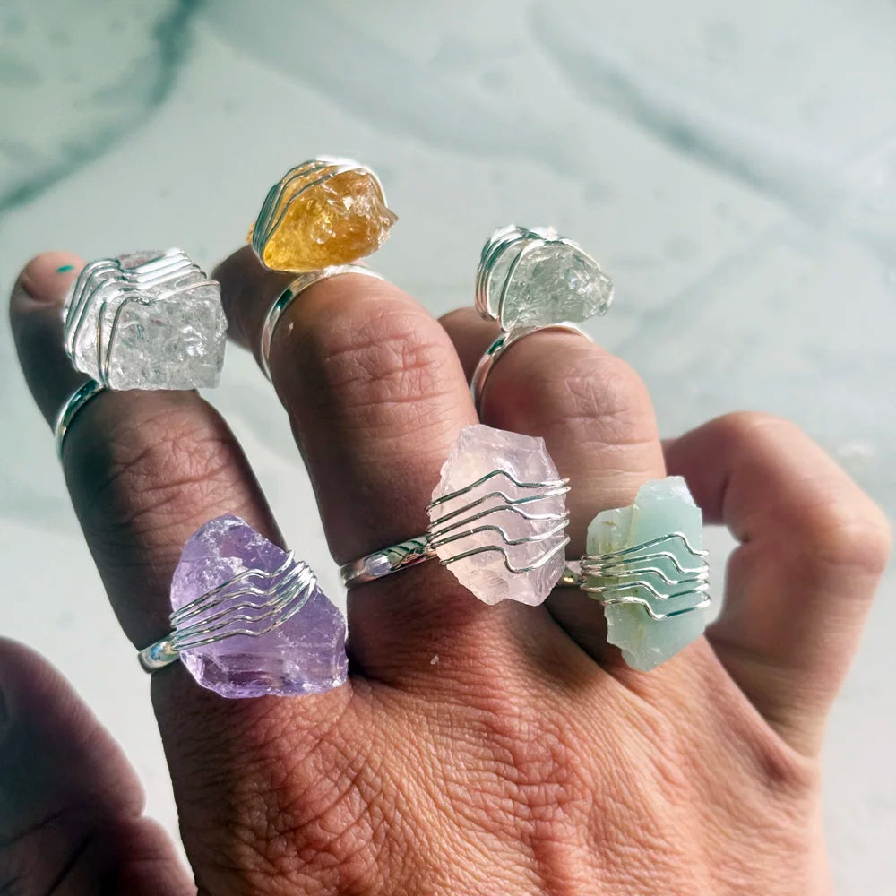 Anillo Rústico Plateado