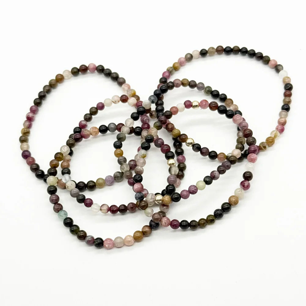 Pulsera finita de Turmalina de colores
