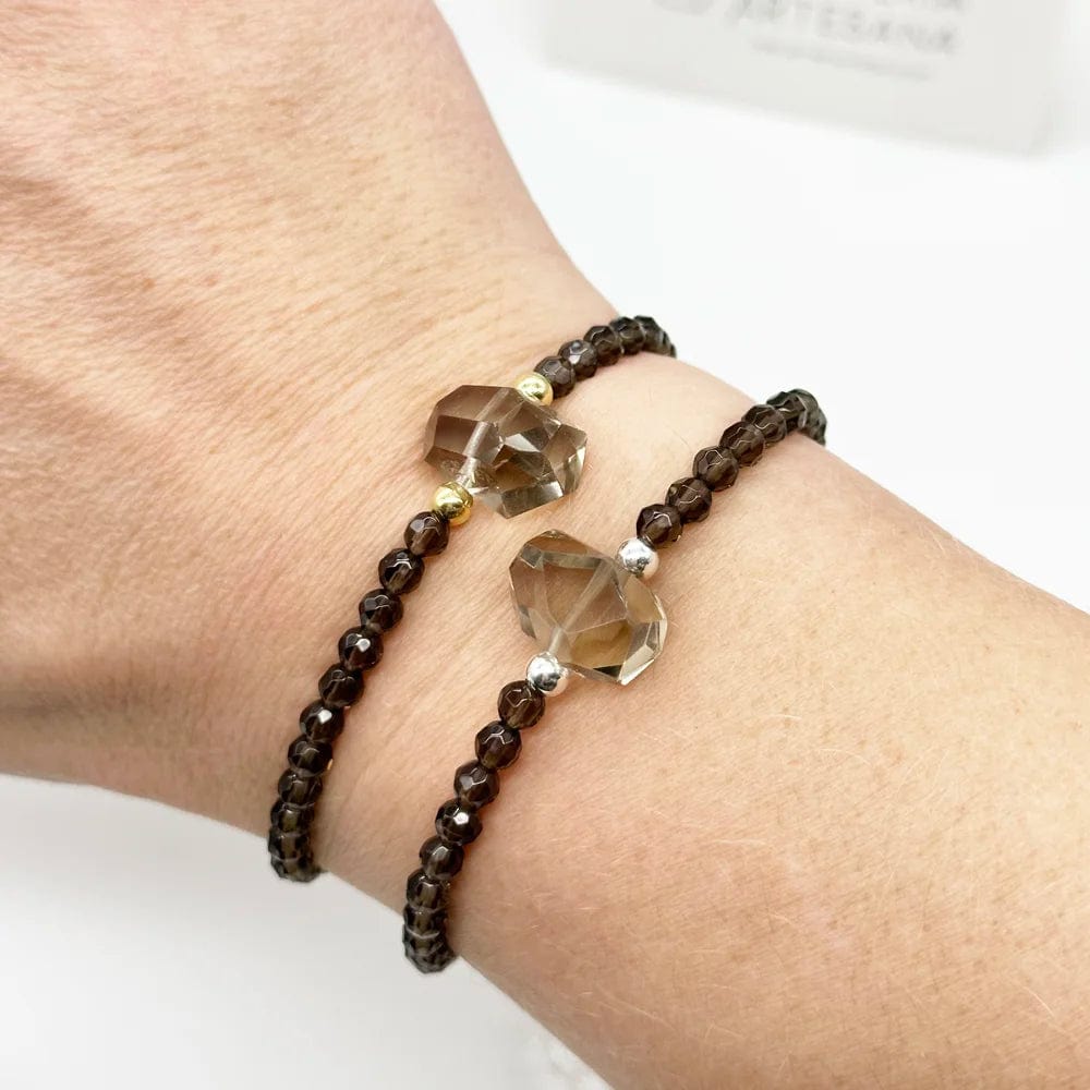 Pulsera Cuarzo Ahumado