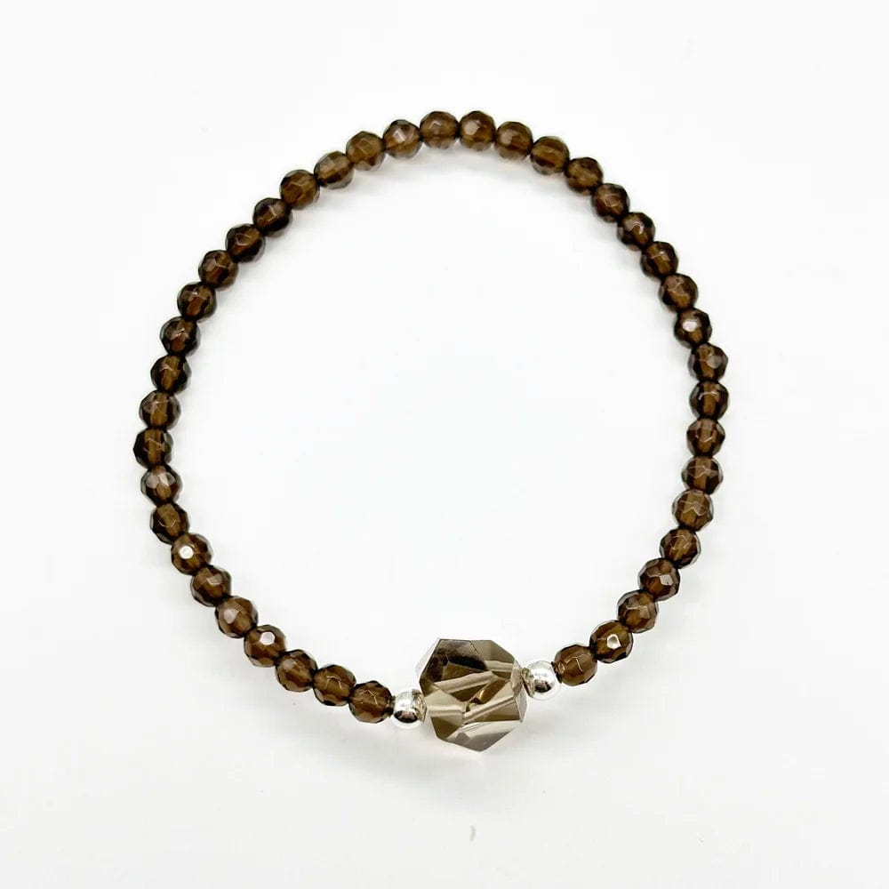 Pulsera Cuarzo Ahumado