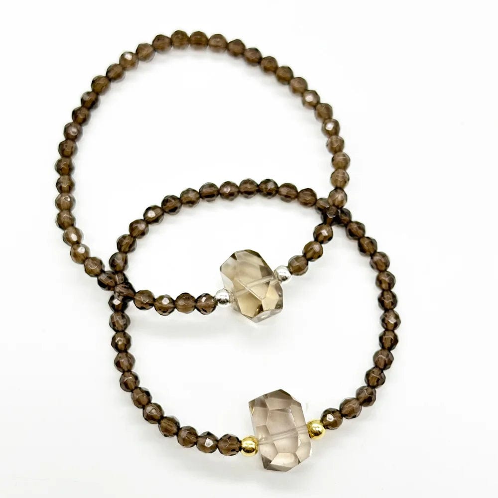 Pulsera Cuarzo Ahumado