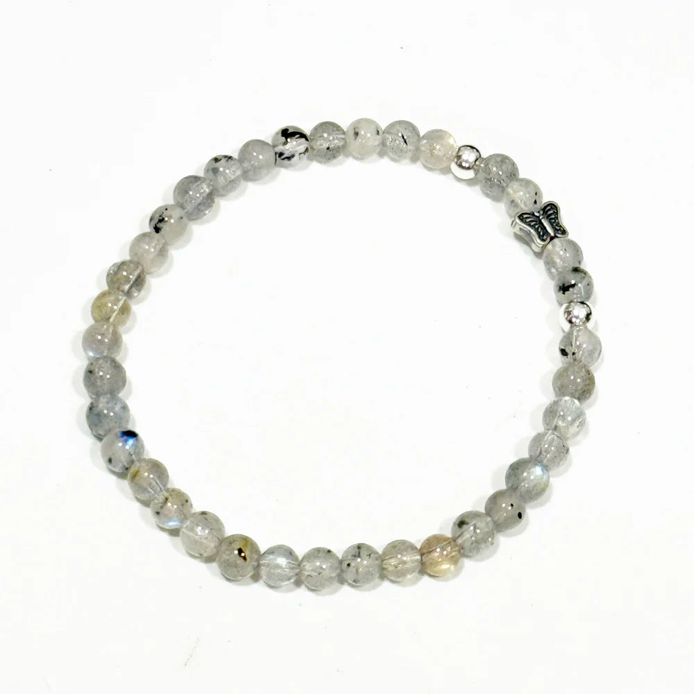 Pulsera Labradorita con Mariposa