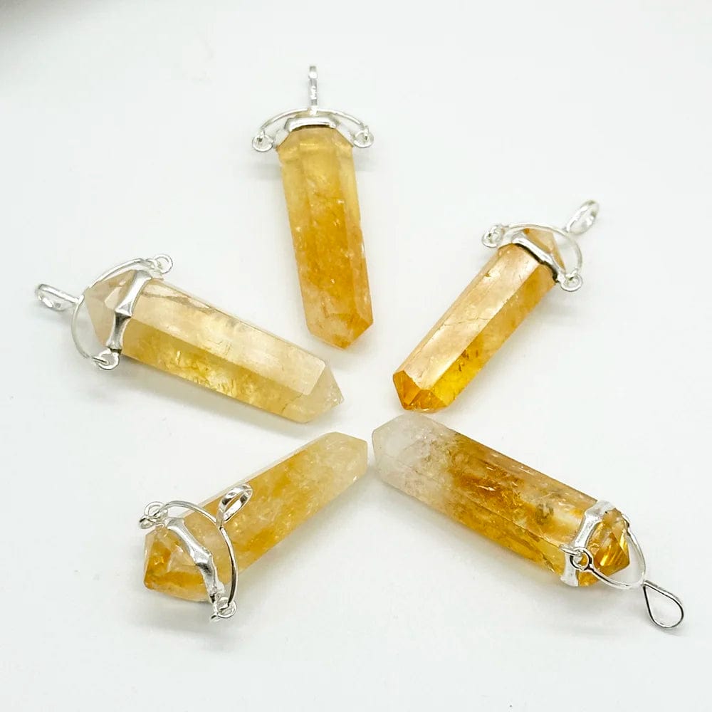 Citrine point pendant