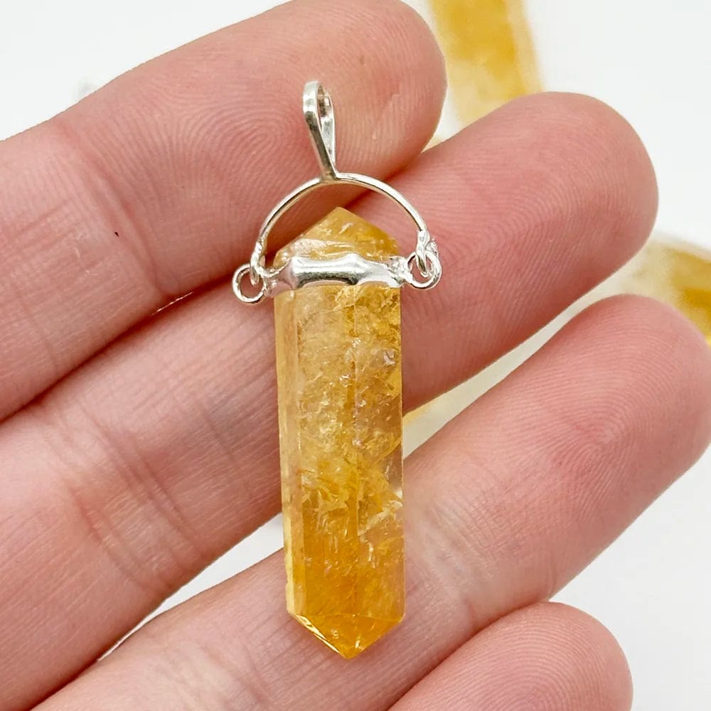 Citrine point pendant