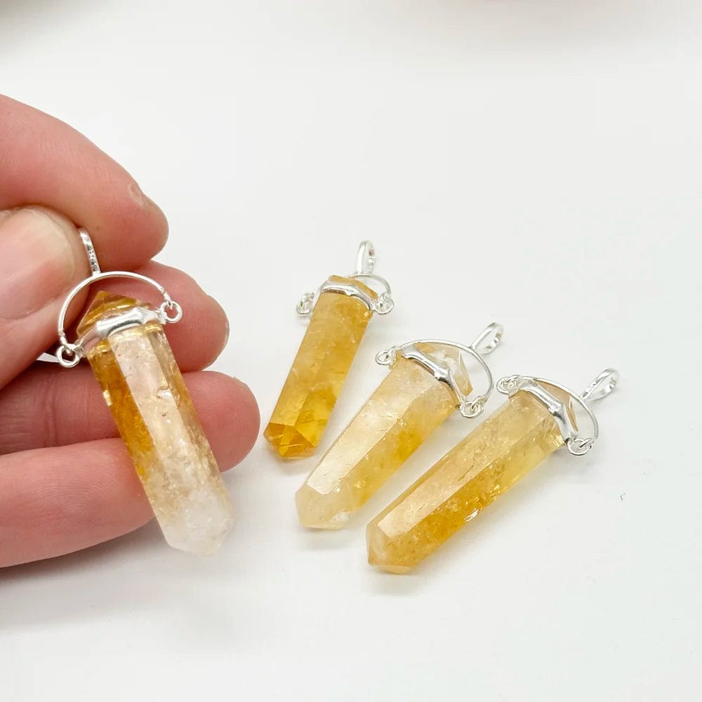 Citrine point pendant