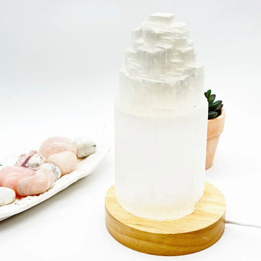 Selenite Lamp