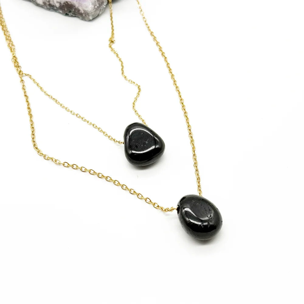 Colgante Lágrima de Turmalina negra para protección