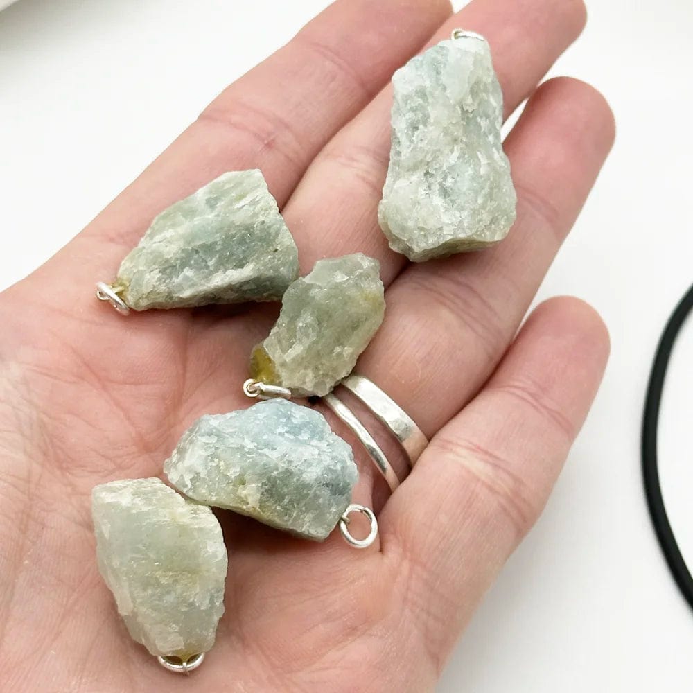 Colgante Aguamarina en Bruto