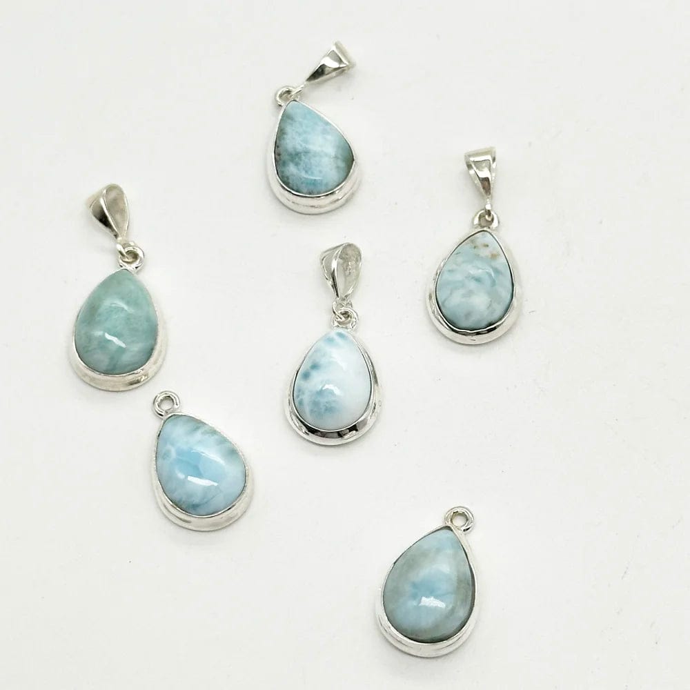 Larimar teardrop pendant