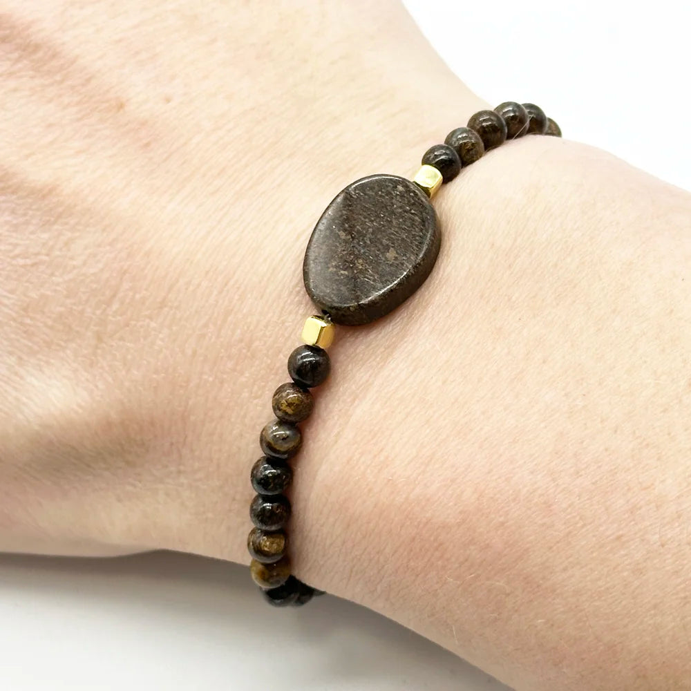 Pulsera de protección con Broncita