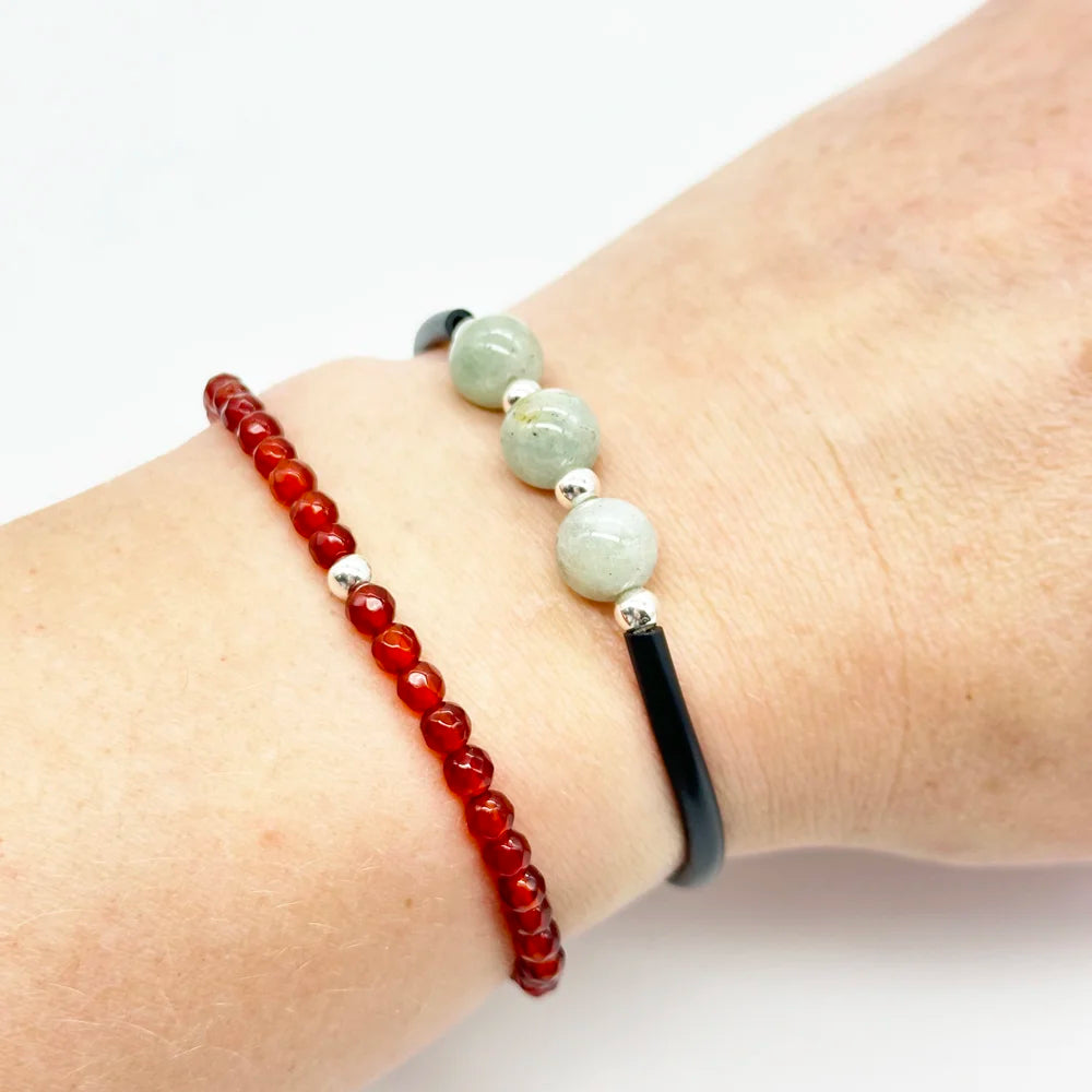 Pulsera 3 Aguamarinas