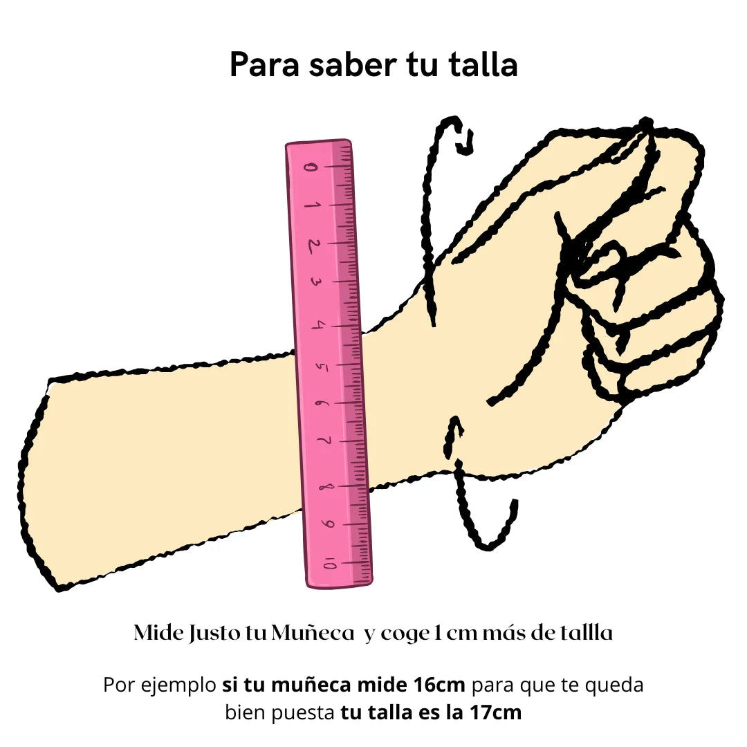 la guia para saber tu talla de pulsera