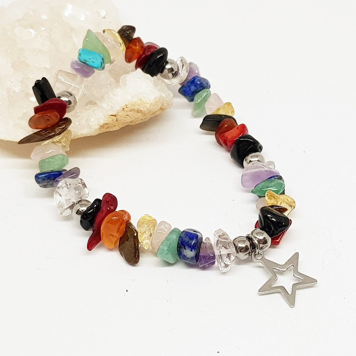 chacras, la pulsera de los chacras, colgante punta de cuarzo rosa, colgante, joyas acero, joyas artesanales, plata y minerales, pulsera minerales, minerales, piedras terapeuticas, gemoterapia, las propiedades de los minerales, mineral therapy, mineral stone therapy, necklace, joyas online, plata y minerales