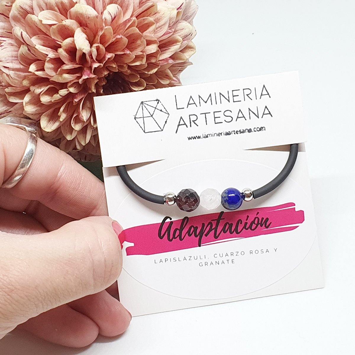 Pulsera elástica con minerales para la Adaptación Mineral therapy - LaMineria Artesana