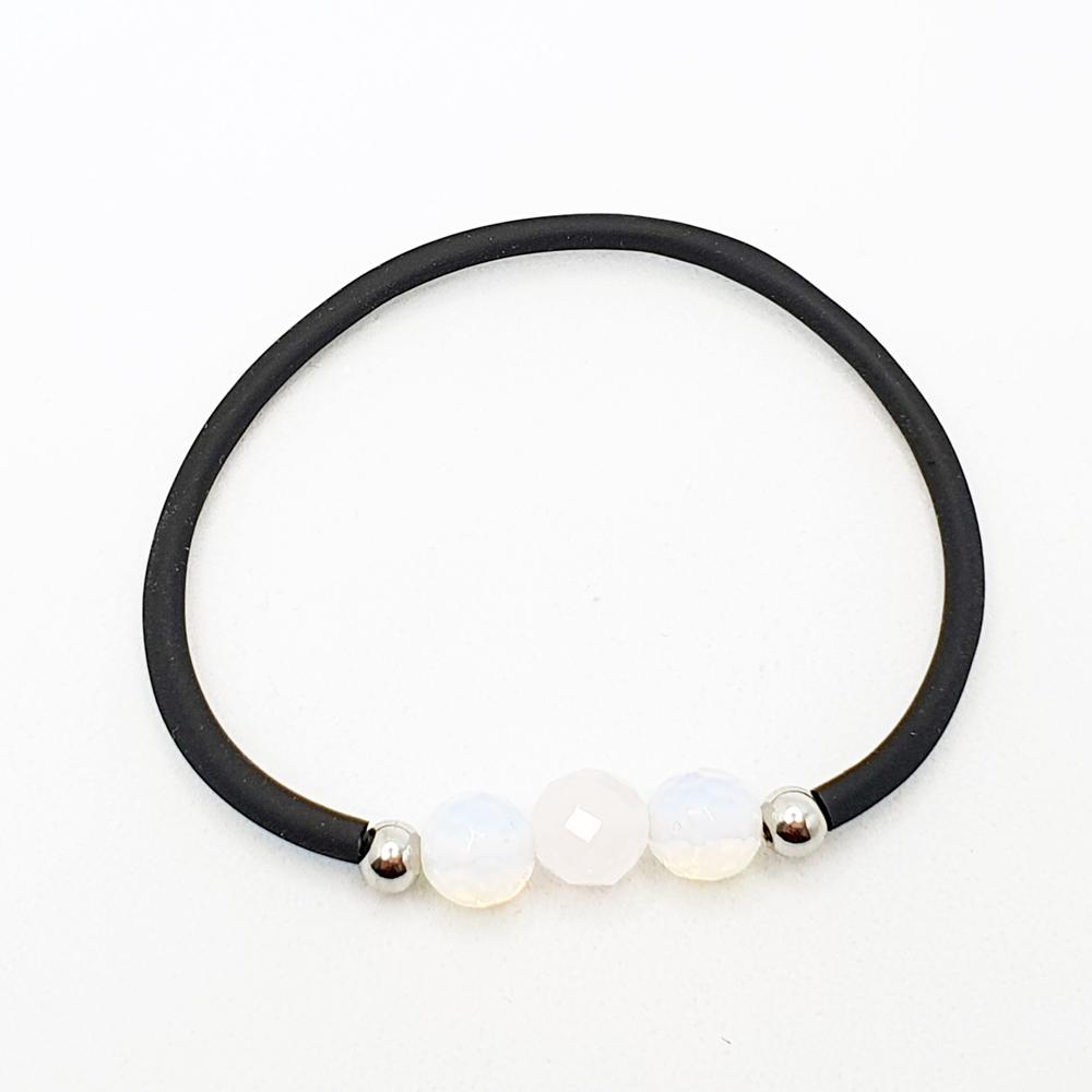 Pulsera para el amor, pulsera amor, amor, cuarzo rosa, pulsera con minerales naturales, pulseras, minerales naturales, pulseras elasticas, cristaloterapia
