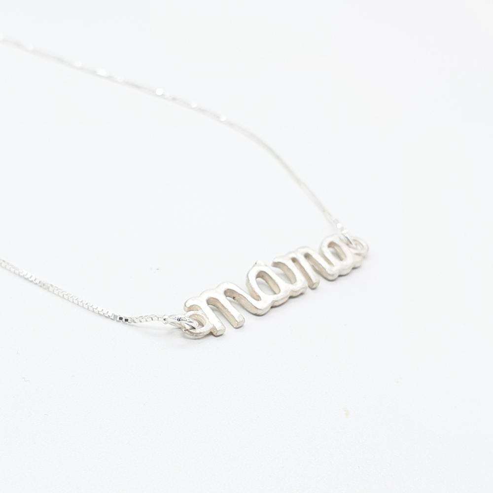 collar plata, joyería de plata, collar mama, colgante mama, especial dia de la madre, joyeria artesanal, lamineria artesana