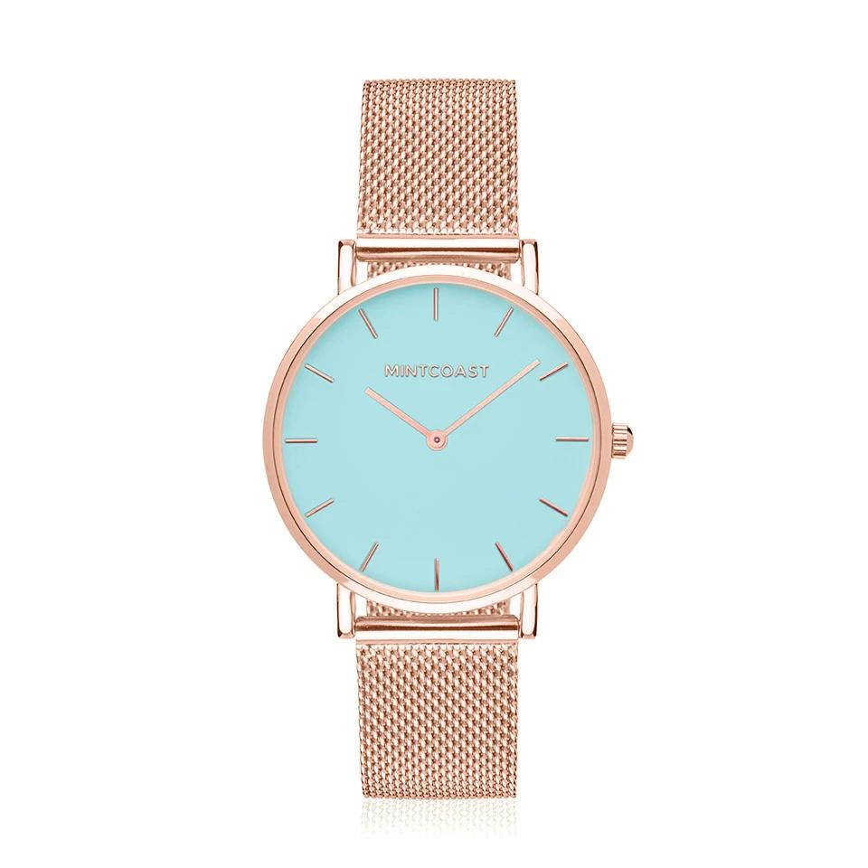 reloj de correa, correa metalica, reloj de color, reloj acero inoxidable, watches stanless steel, relojes, accesorios de moda, Mintcoast, oro rosa, reloj oro