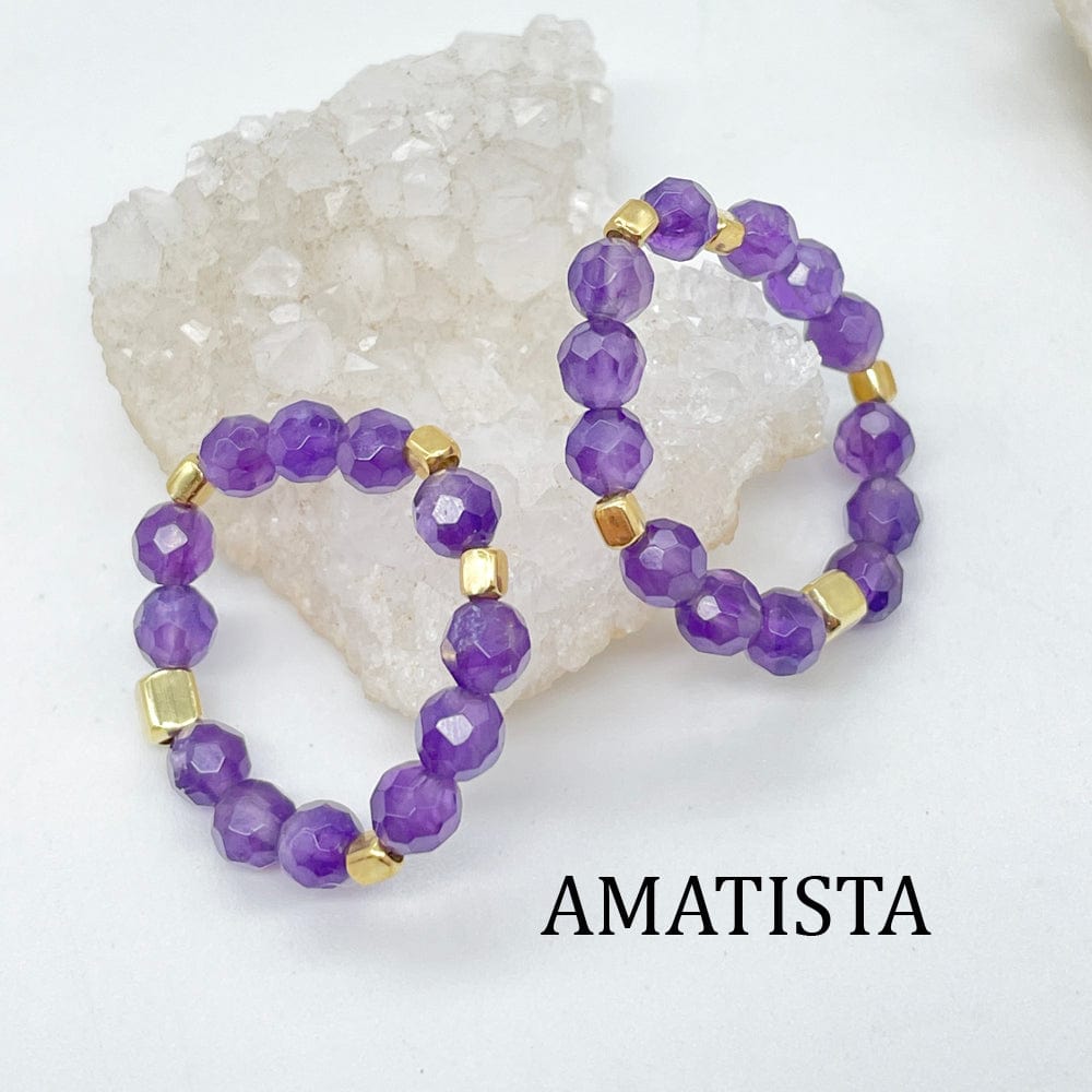 Natural Mineral Rings