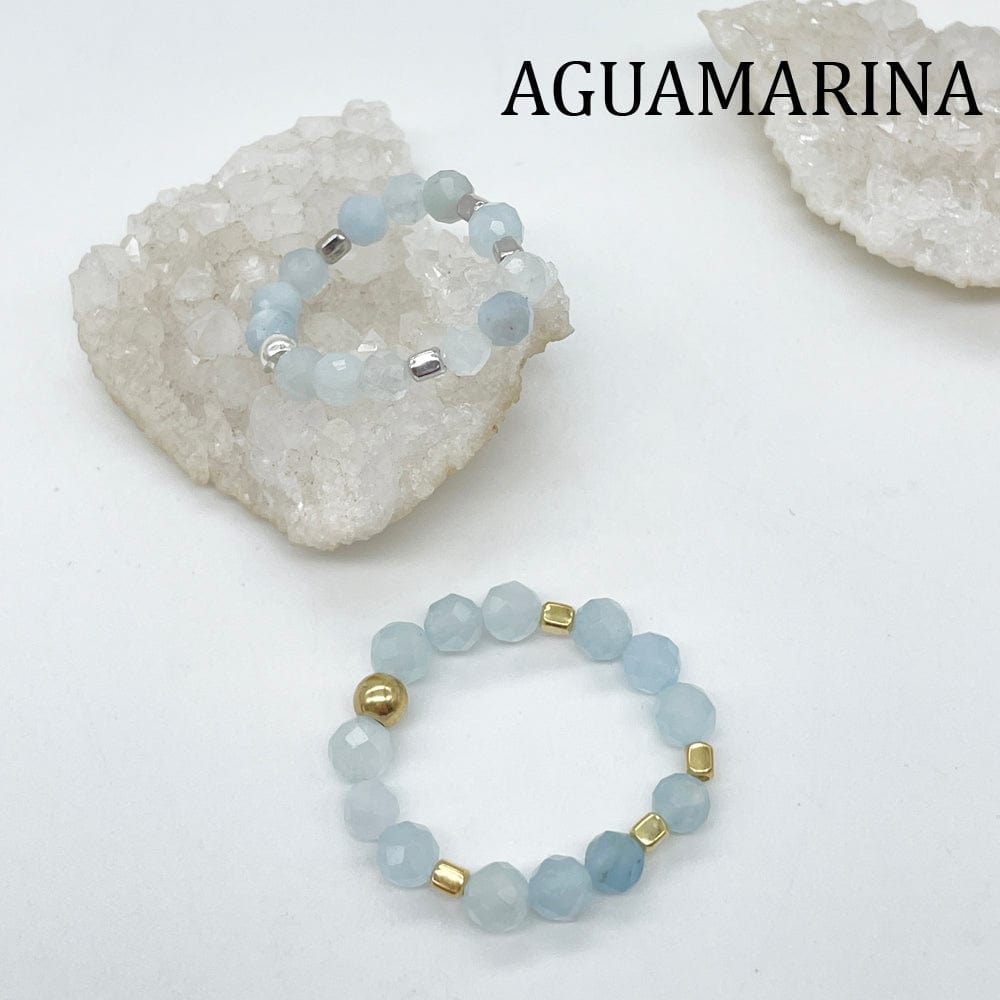 Natural Mineral Rings