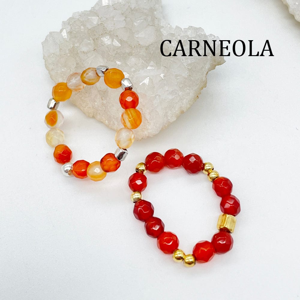 Natural Mineral Rings