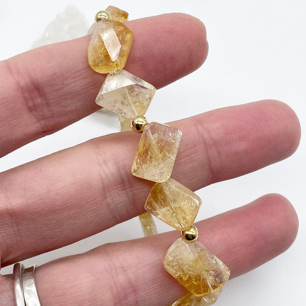 Pulsera Citrino y oro