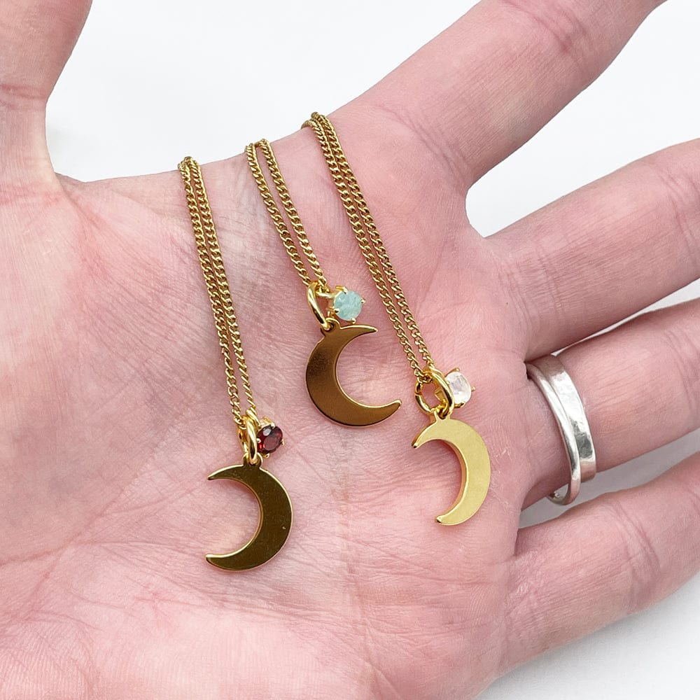Collar Luna con Mineral