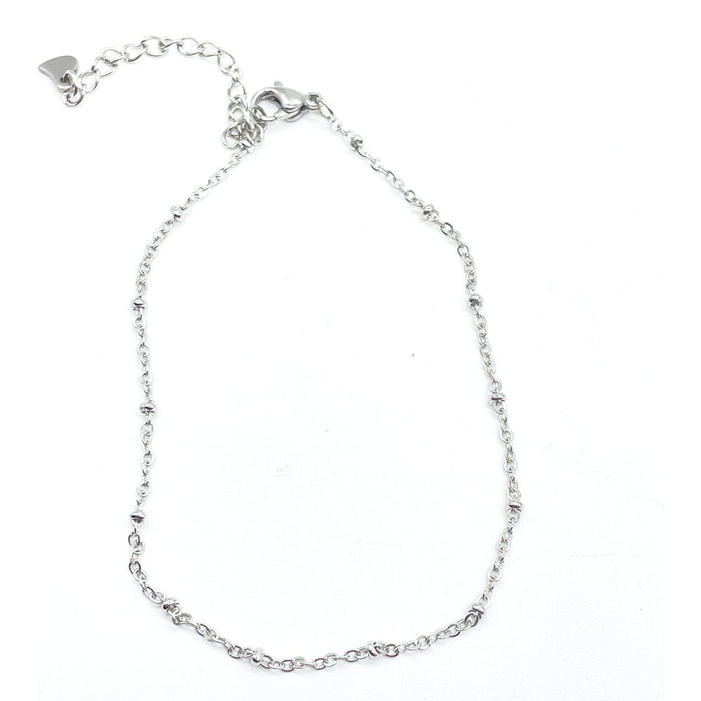 tobillera de bolitas, tobillera, cadenas para los tonbillos, joyas online,, lamineria artesana