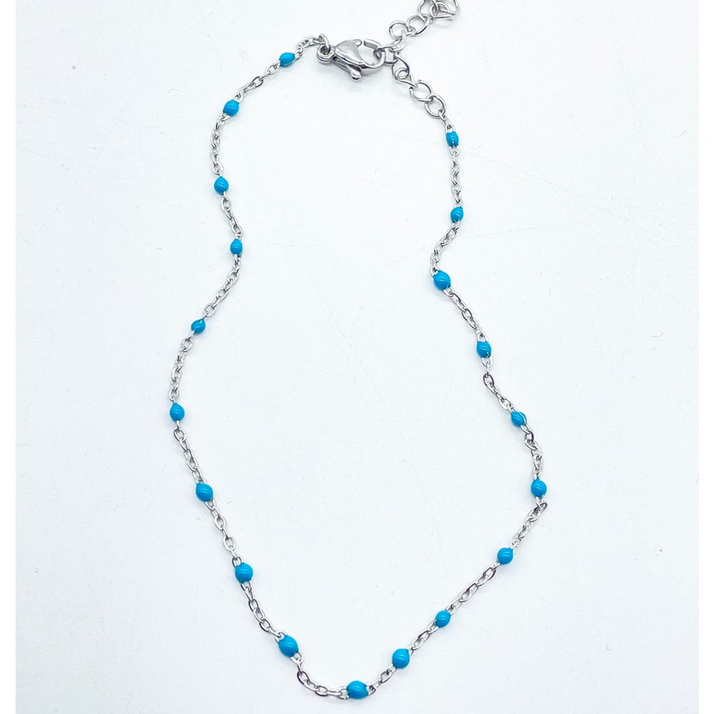 Turquoise beads anklet