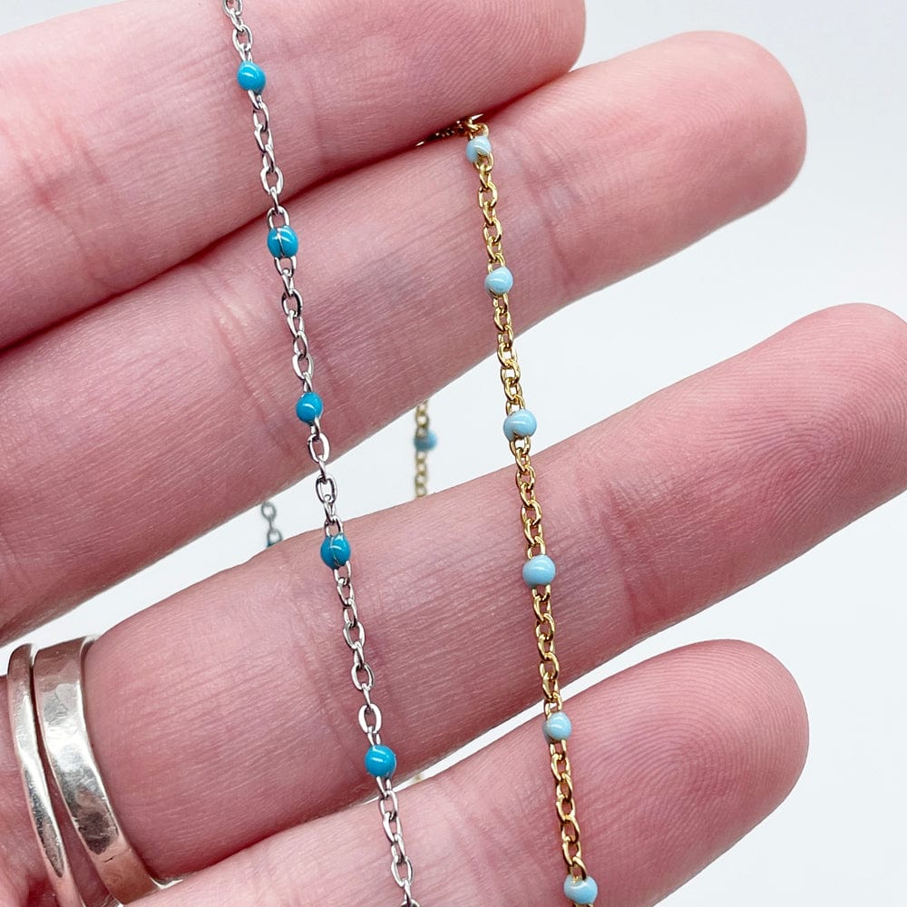 Turquoise beads anklet