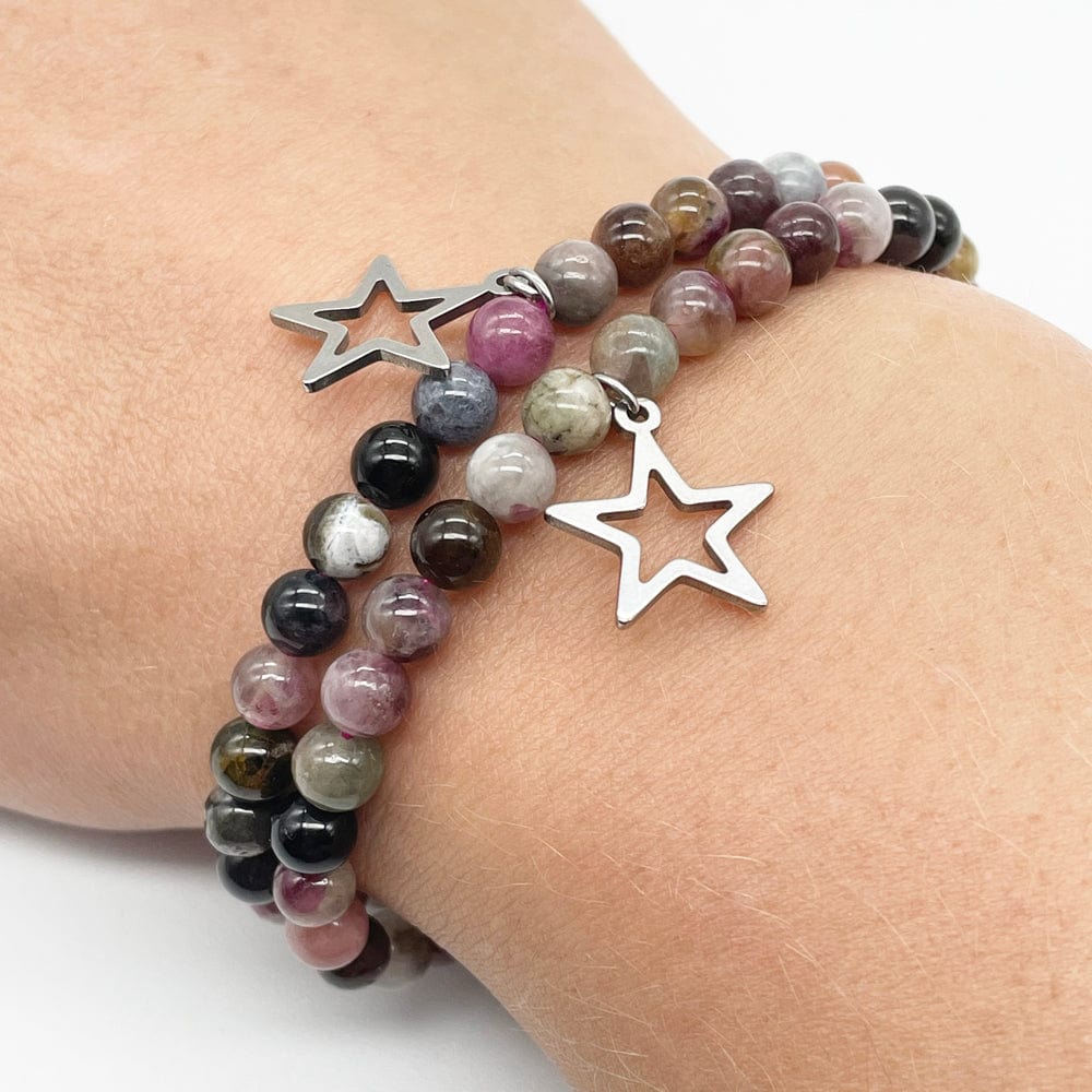 pulsera turmalina de colores, piedras y sus propiedades, pulsera para protección, joyas artesanas, piedras preciosas, piedras semipreciosas, gemas, cristaloterapia, turmalina
