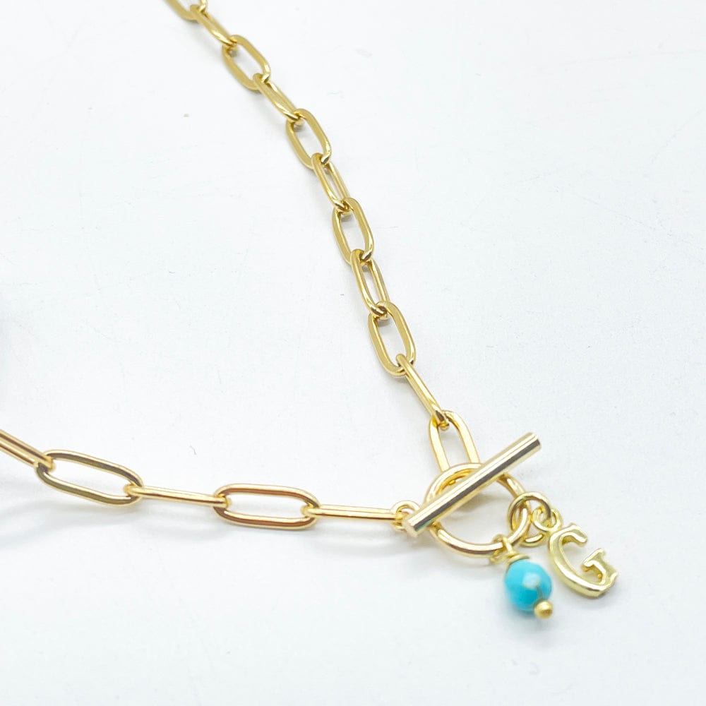 Nuevo Collar mini inicial y Mineral