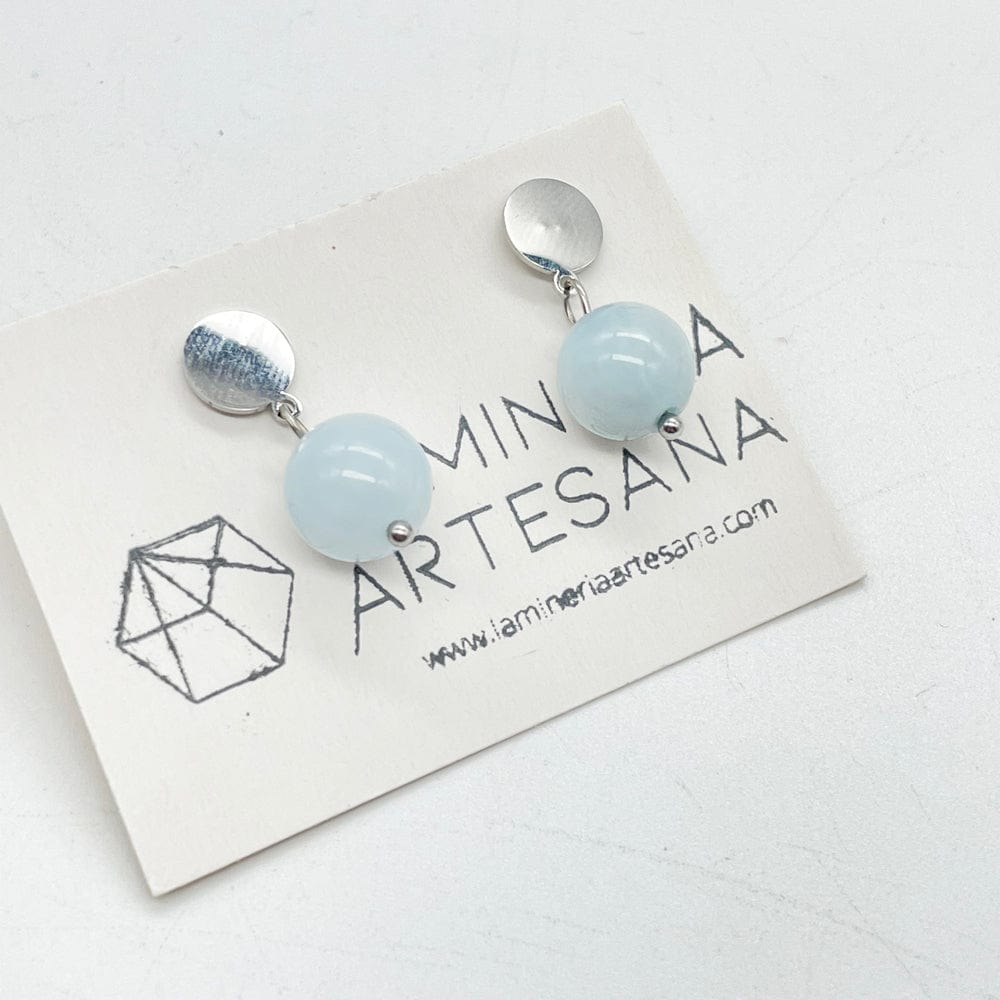 Pendientes Aguamarina