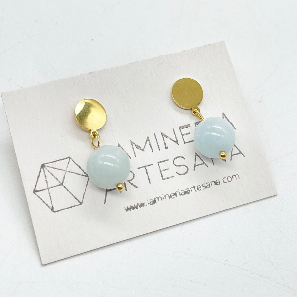 Pendientes Aguamarina