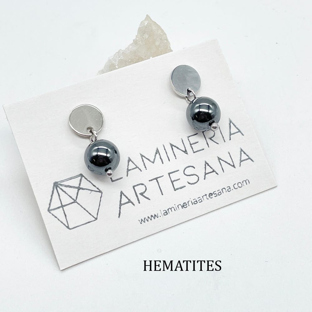 pendientes hematites