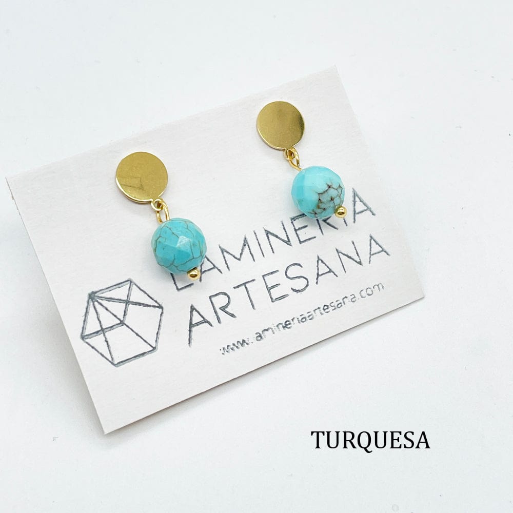 pendientes turquesa