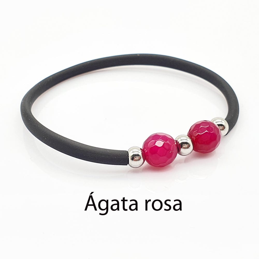 pulseas, pulseras con minerales, minerales naturales, piedras naturales, piedras preciosas, pulseras elasticas, joyas artesanas, esoterismo, piedras magicas, joyas online, agata rosa