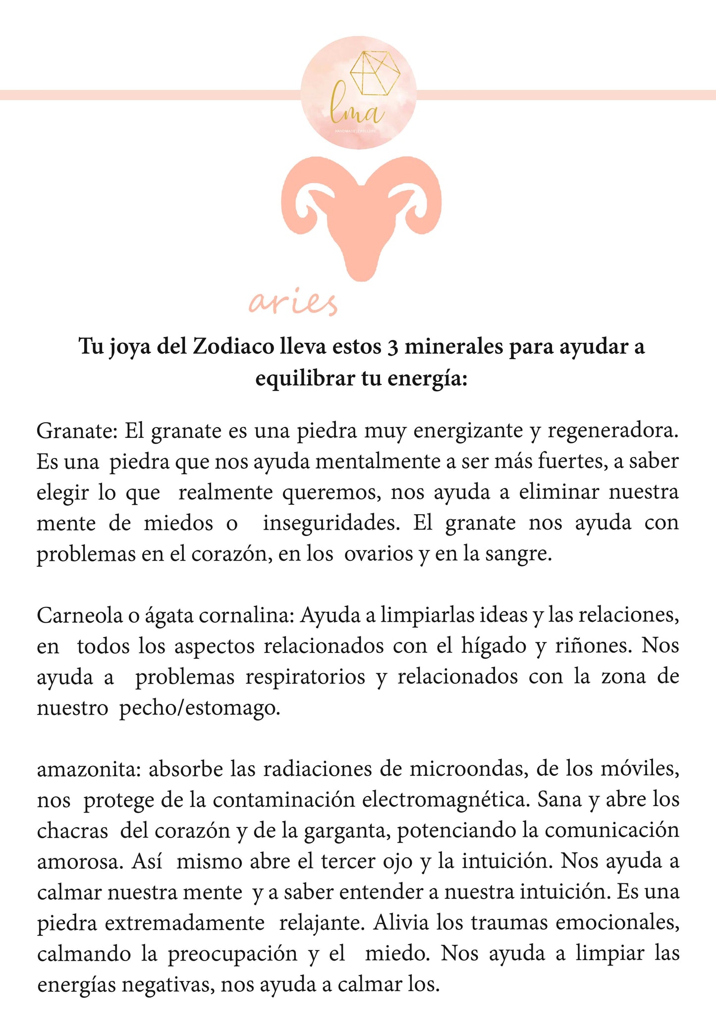Aries Tu pulsera del Zodíco