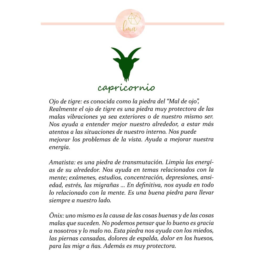 Capricornio Tu pulsera del Zodíaco - LaMineria Artesanapulsera del zodiaco, tu signo del zodiaco, horoscopo, minerales y sus propiedades, plata y minerales, joyas con minerales, pulsera, joyas online, los minerales de tu zodiaco, jewels, joyas, handmade, hecho a mano, joyas online, venta online, pulsera capricornio, zodiaco capricornio