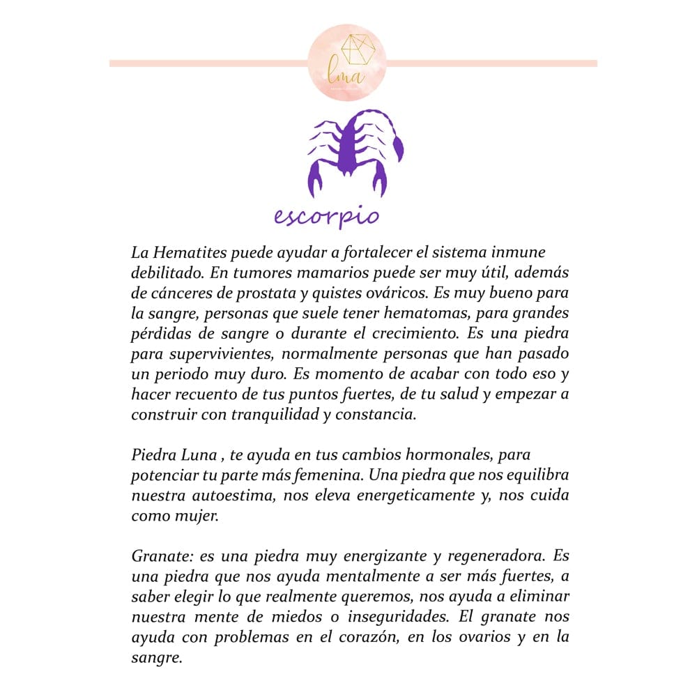 pulsera del zodiaco, tu signo del zodiaco, horoscopo, minerales y sus propiedades, plata y minerales, joyas con minerales, pulsera, joyas online, los minerales de tu zodiaco, jewels, joyas, handmade, hecho a mano, joyas online, venta online, pulsera escorpio, zodiaco escorpio, propiedades de los minerales