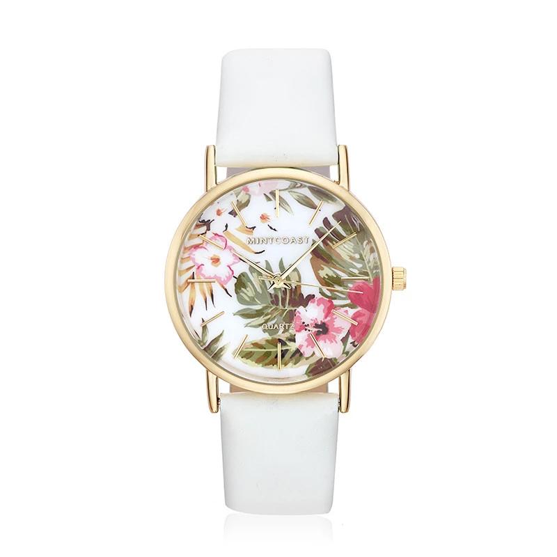 relojes de acero inoxidable, relojes de color, relojes, relojes de flores, accesorios online, mintcoast